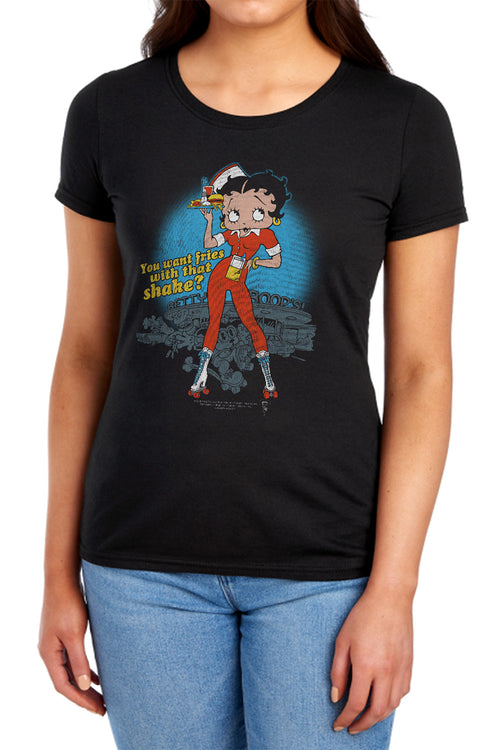 Betty Boop Fries with That Womens T-Shirt