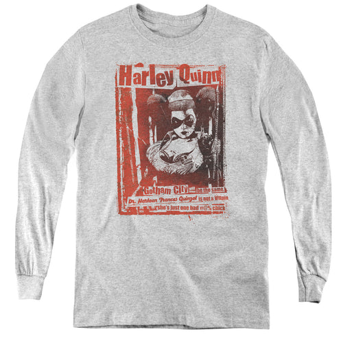 Batman Dr Quinn Youth Long Sleeve T-Shirt