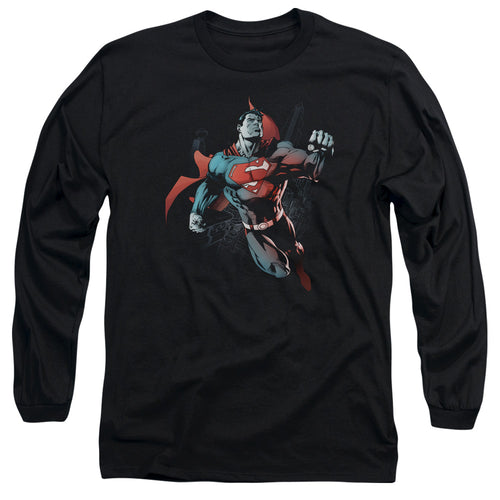 Superman Up in the Sky Long Sleeve T-Shirt