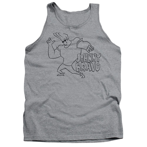 Johnny Bravo Jb Line Art Tank Top