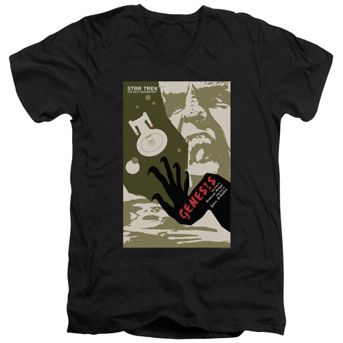 Star Trek Genesis Black V-Neck T-Shirt