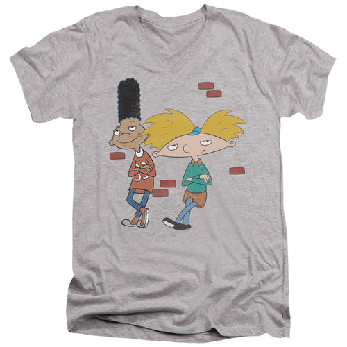 Hey Arnold Arnold And Gerald Leaning V-Neck T-Shirt