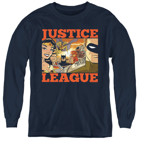 Justice League New Dawn Group Youth Long Sleeve T-Shirt