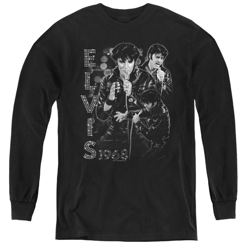 Elvis Presley Leathered Youth Long Sleeve T-Shirt