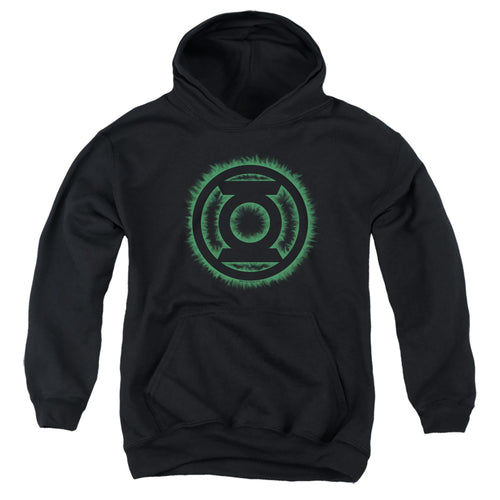 Green Lantern Green Flame Logo Youth Hoodie