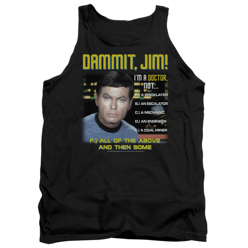 Star Trek Dammit Jim All of the Above Tank Top