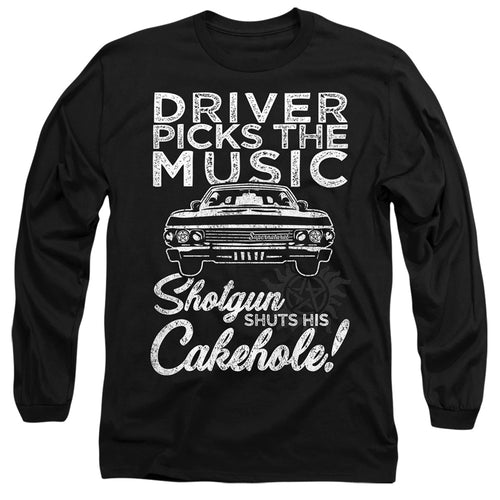 Supernatural Driver Picks the Music Long Sleeve T-Shirt