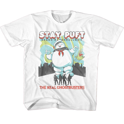 The Real Ghostbusters Stay Puft and Busters Youth/Toddler T-Shirt