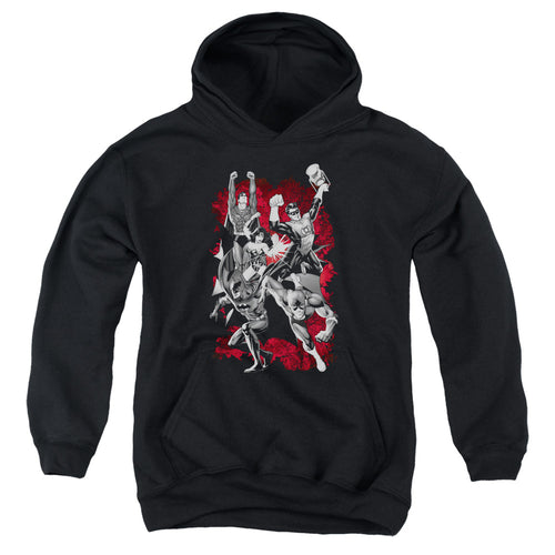 Justice League Jla Explosion Youth Hoodie