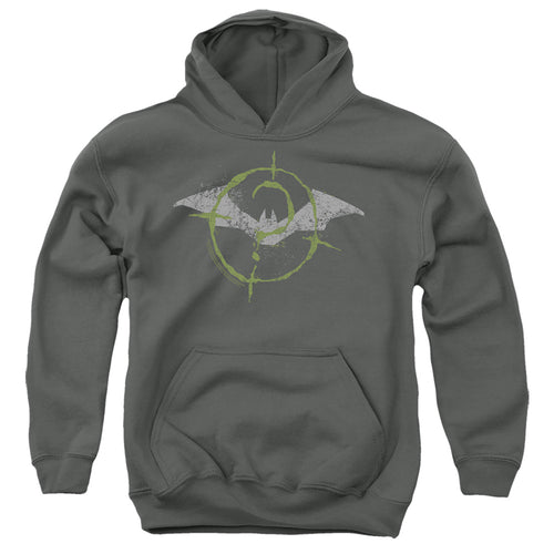 The Batman Scribbles Bat Logo Youth Hoodie