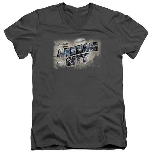 Batman Greetings From Arkham V-Neck T-Shirt