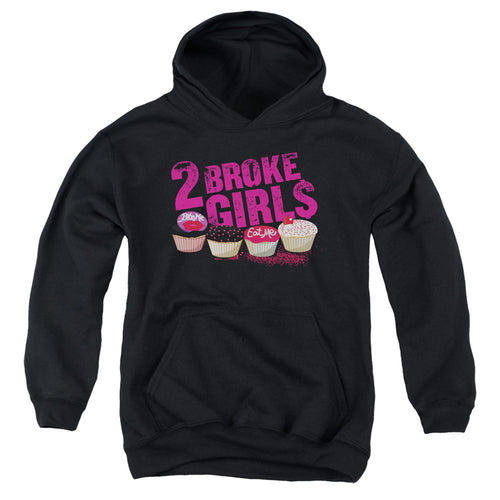 2 Broke Girls Cupcakes Youth Hoodie
