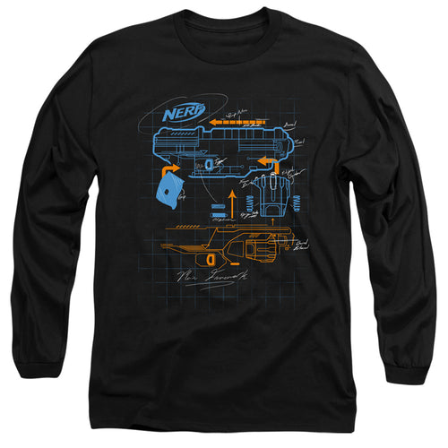 Nerf Blaster Blueprint Long Sleeve T-Shirt