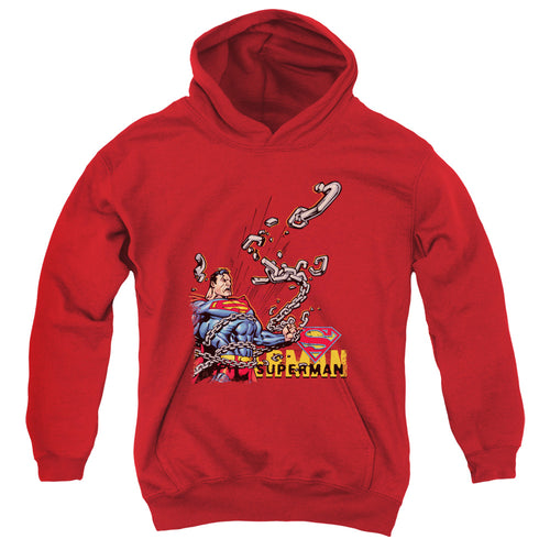 Superman Breaking Chains Youth Hoodie