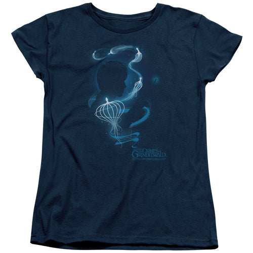 Fantastic Beasts Newt Silhouette Womens T-Shirt