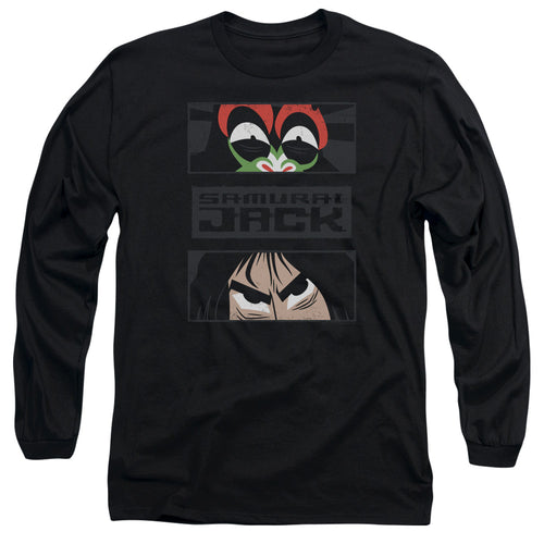 Samurai Jack Stare Down Black Long Sleeve T-Shirt