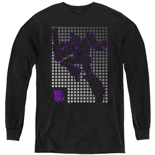 Transformers Megatron Grid Youth Long Sleeve T-Shirt