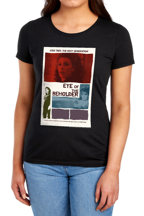 Star Trek Eye of the Beholder Black Womens T-Shirt