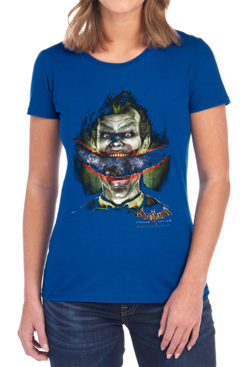 Batman Crazy Lips Womens T-Shirt