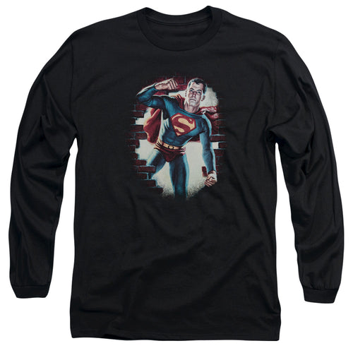 Superman Vintage Steel Long Sleeve T-Shirt