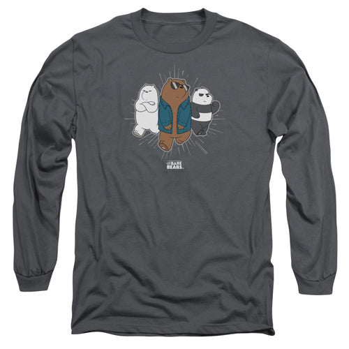 We Bare Bears Grizz Denim Jacket Long Sleeve T-Shirt