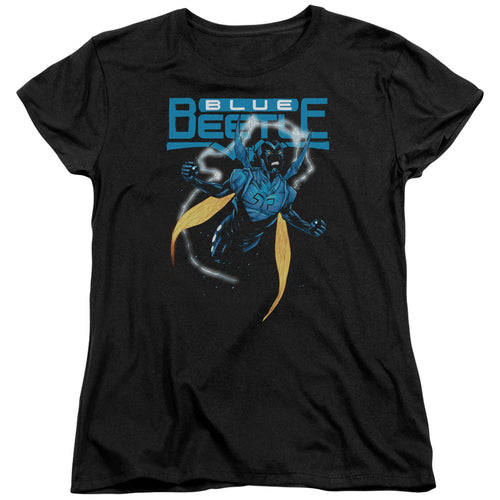 Justice League Blue Beetle Womens T-Shirt