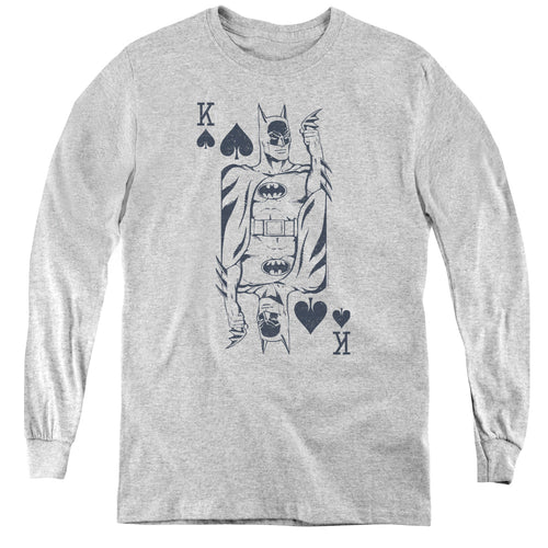 DC Comics Bat Card Youth Long Sleeve T-Shirt