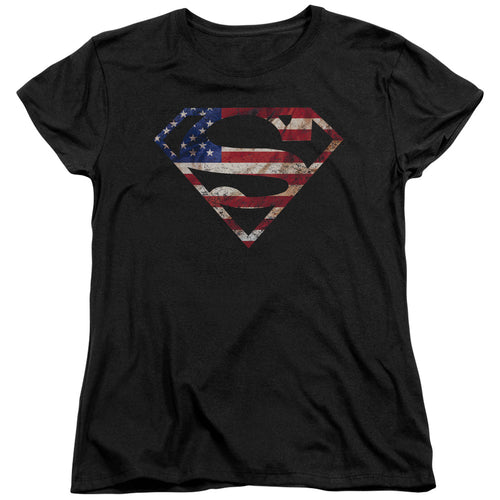 Superman Super Patriot Womens T-Shirt