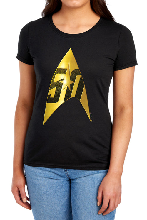 Star Trek 50th Anniversary Delta Womens T-Shirt