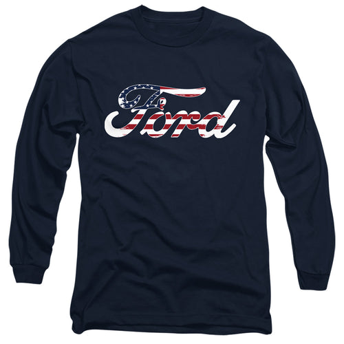 Ford Flag Logo Long Sleeve T-Shirt
