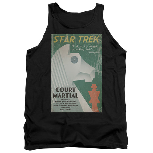 Star Trek Juan Ortiz Court Martial Black Tank Top