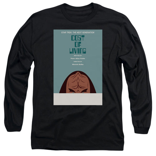 Star Trek Cost of Living Black Long Sleeve T-Shirt