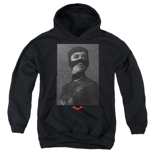 The Batman Catwoman Worn Portrait Youth Hoodie