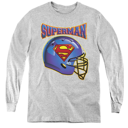 Superman Helmet Youth Long Sleeve T-Shirt