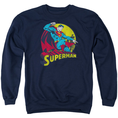 Superman Big Blue Crewneck Sweatshirt