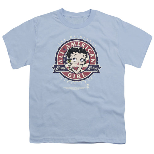 Betty Boop All American Girl Badge Youth/Toddler T-Shirt
