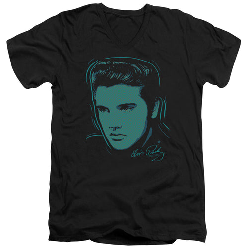 Elvis Presley Young Dots V-Neck T-Shirt