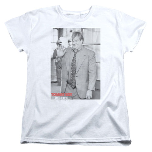 Tommy Boy Waving Photo Womens T-Shirt