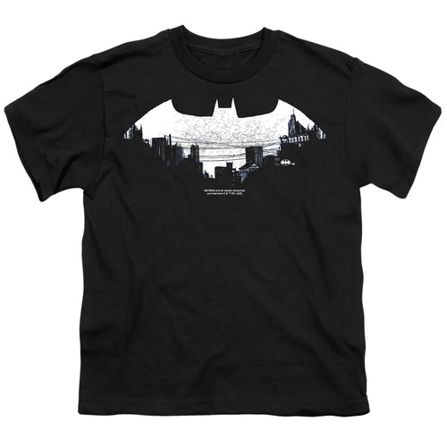 Batman Bat Logo Cityscape Youth/Toddler T-Shirt
