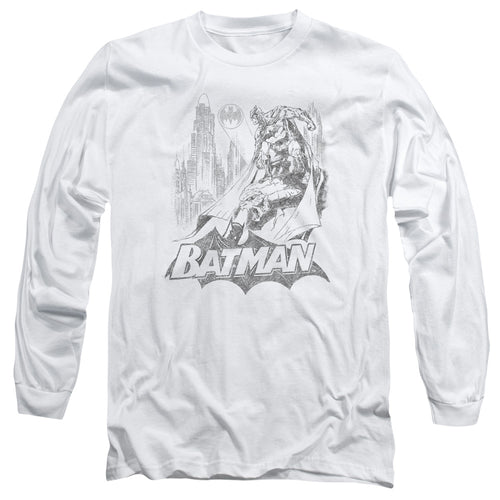 Batman Bat Sketch Long Sleeve T-Shirt