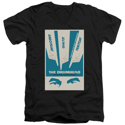 Star Trek The Drumhead Black V-Neck T-Shirt