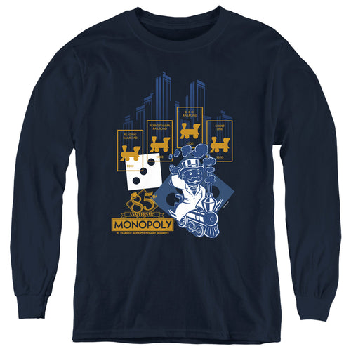 Monopoly The True Railroad Tycoon Youth Long Sleeve T-Shirt