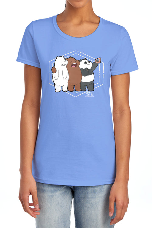 We Bare Bears Selfie Womens T-Shirt