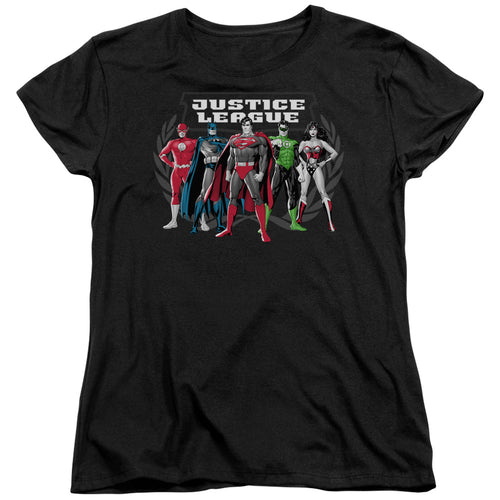 Justice League The Big Five Womens T-Shirt