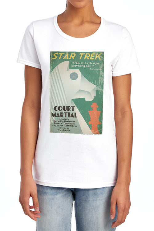 Star Trek Juan Ortiz Court Martial Womens T-Shirt