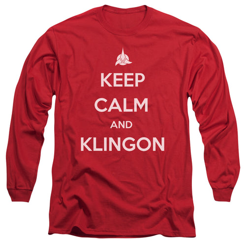 Star Trek Keep Calm and Klingon Long Sleeve T-Shirt