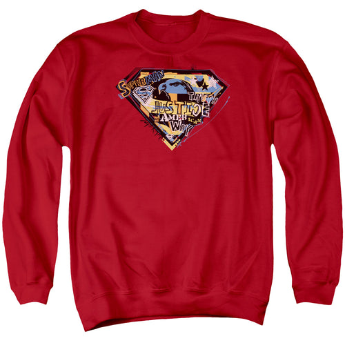 Superman American Way Crewneck Sweatshirt