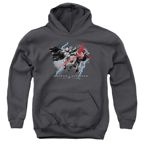 Batman v Superman Lightniing V Heat Vision Youth Hoodie