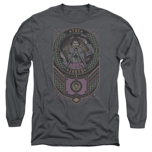 Batman Joker Checkered Sign Long Sleeve T-Shirt