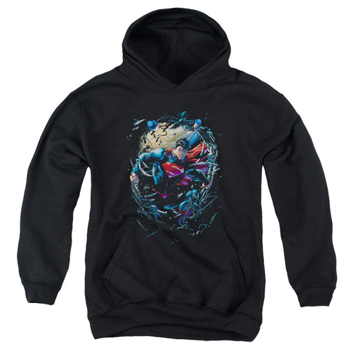 Superman Breaking Space Youth Hoodie